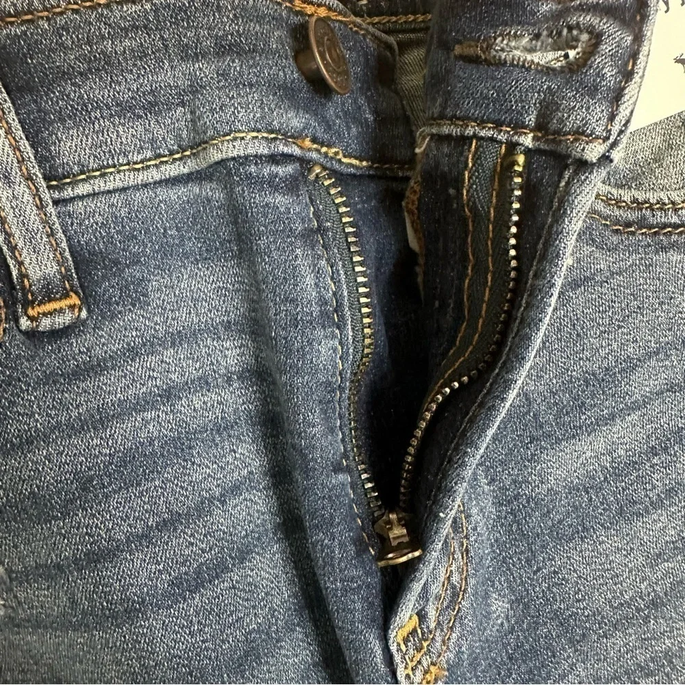 Abercrombie Kids Distressed Stacked Skinny Jean 9/10 Slim Blue NEW WITH TAGS - Picture 4 of 6